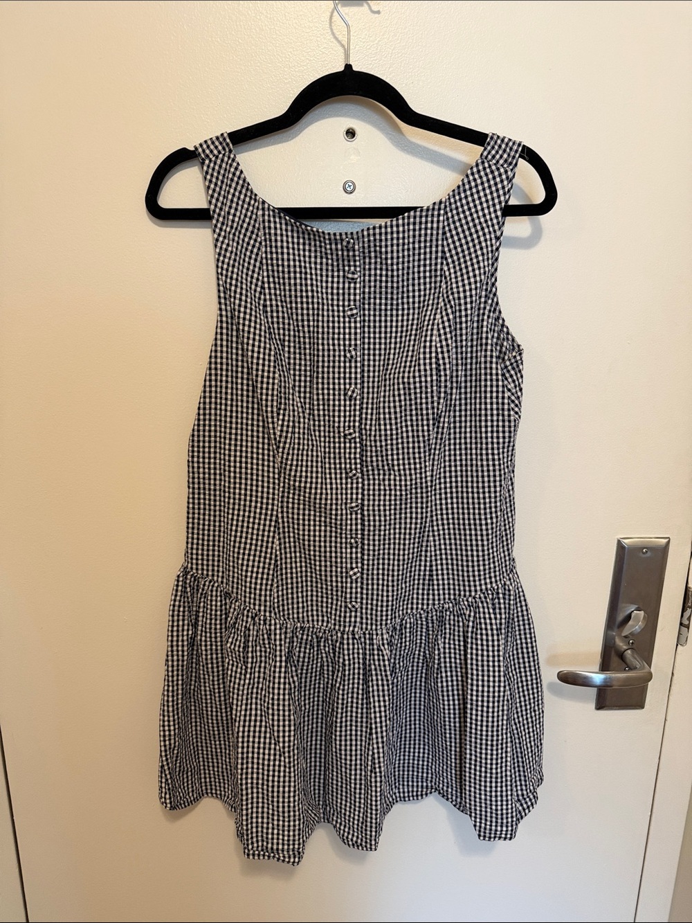 wild fable Black and White Gingham Mini Dress